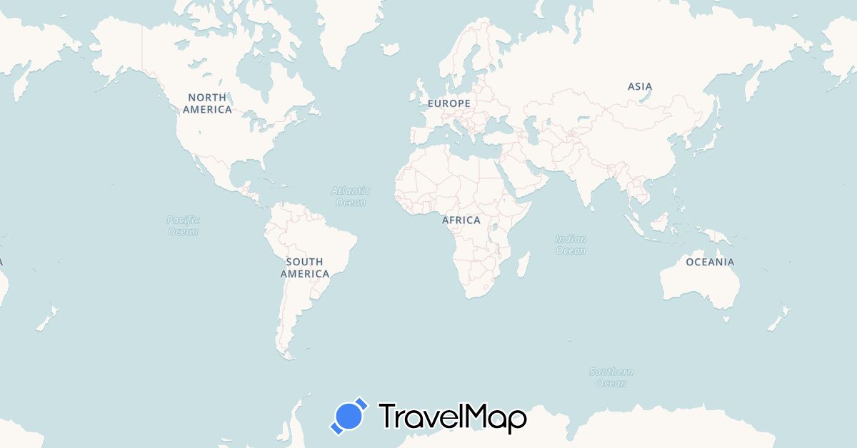 TravelMap itinerary: driving, bus, cycling, hiking, boat in Albania, Spain, France, Greece, Croatia, Italy, Montenegro, Slovenia, Turkey (Asia, Europe)